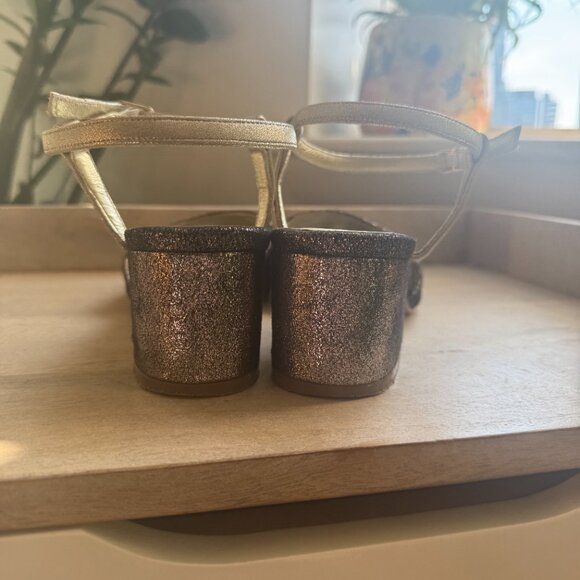 Pearl and Stud block heel sparkly star sandals size EU 39/US Women's 8 - Picture 6 of 8